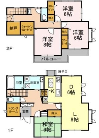 長津田みなみ台戸建の物件間取画像